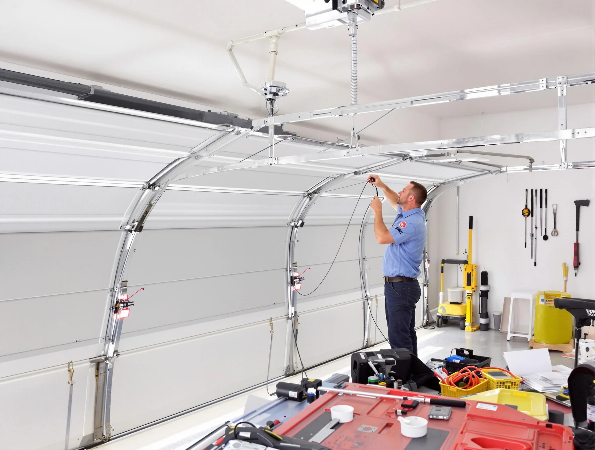 Garage door cable repair service by Conley Garage Door Repair in Conley