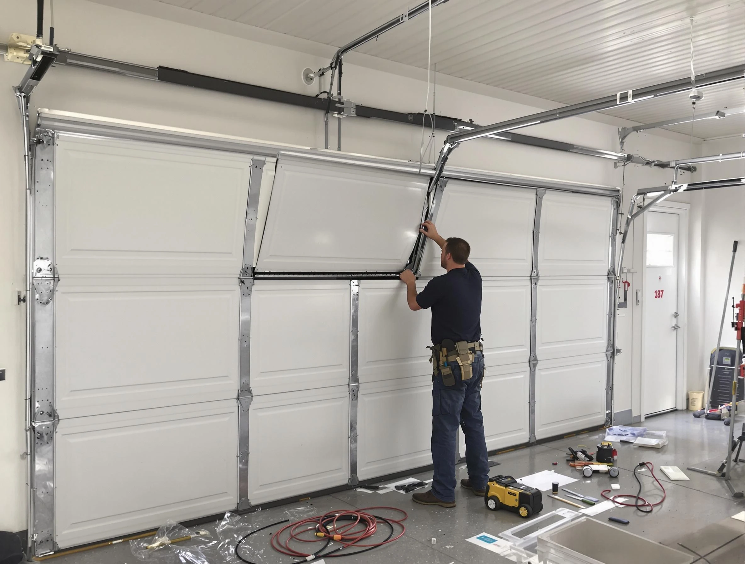 Garage Door Section Replacement in Conley