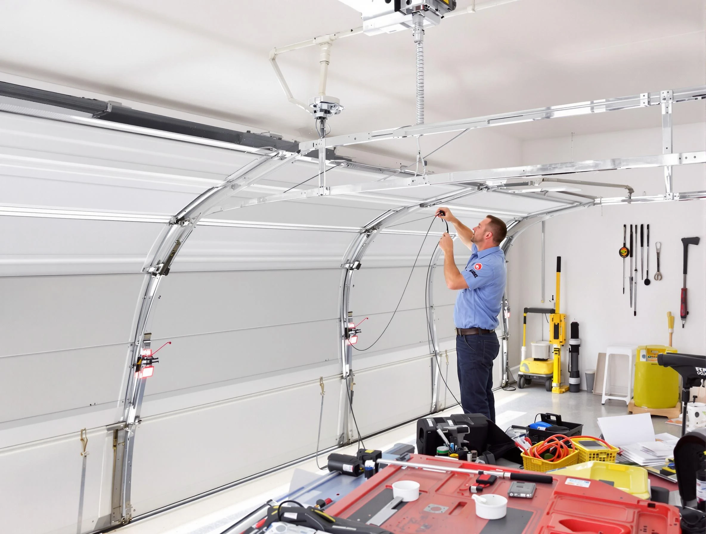 Garage door cable repair service by Conley Garage Door Repair in Conley