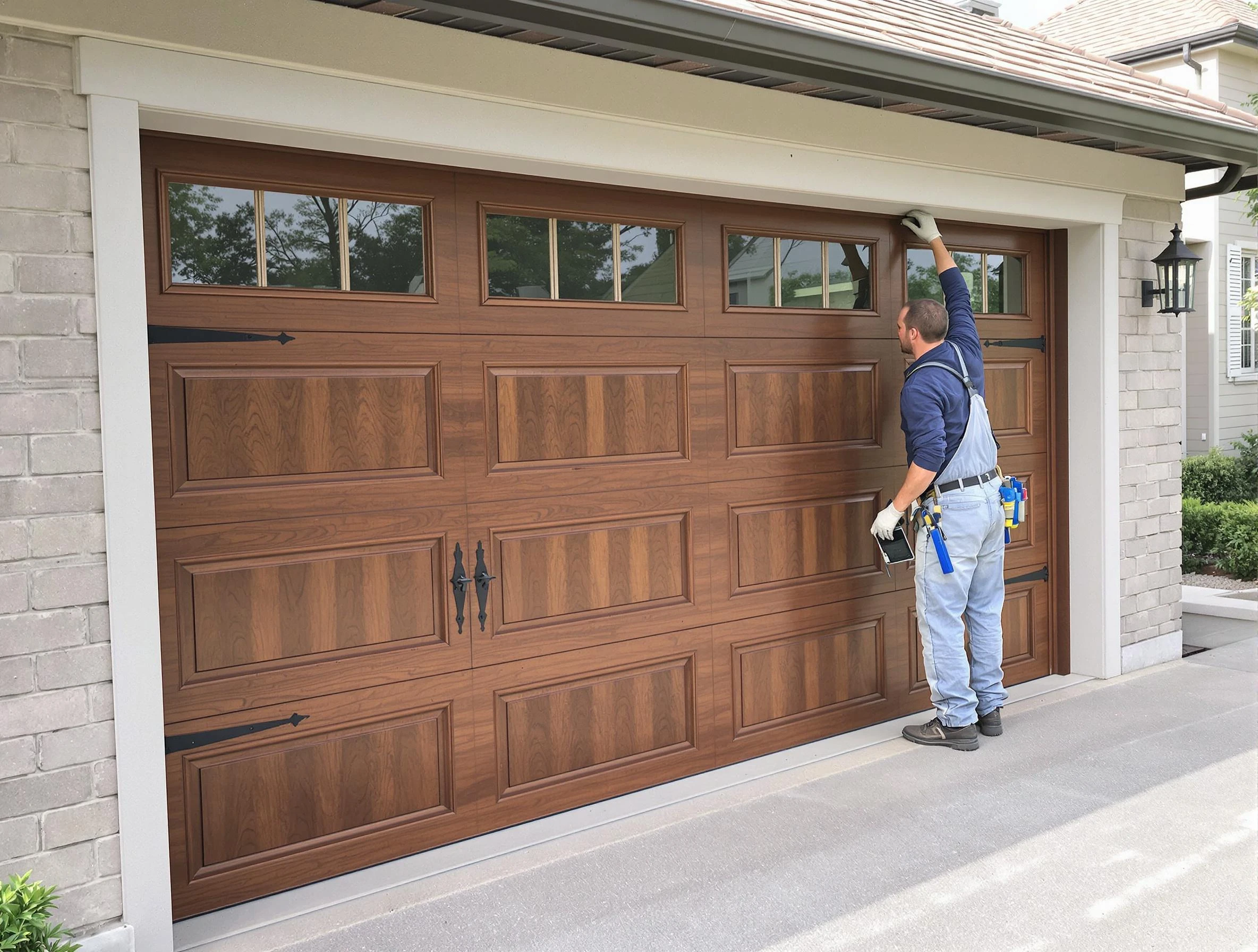 Custom garage door showcase by Conley Garage Door Repair in Conley