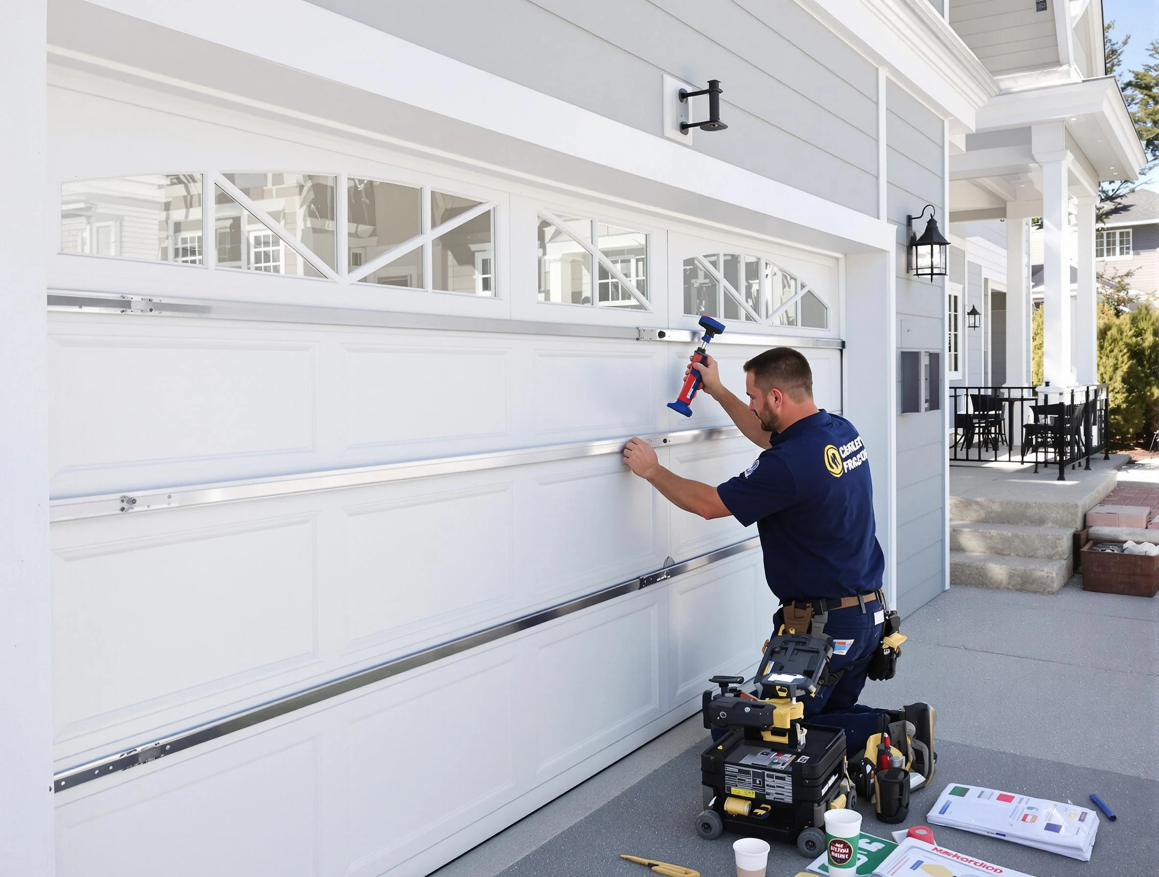 Professional garage door installation by Conley Garage Door Repair in Conley