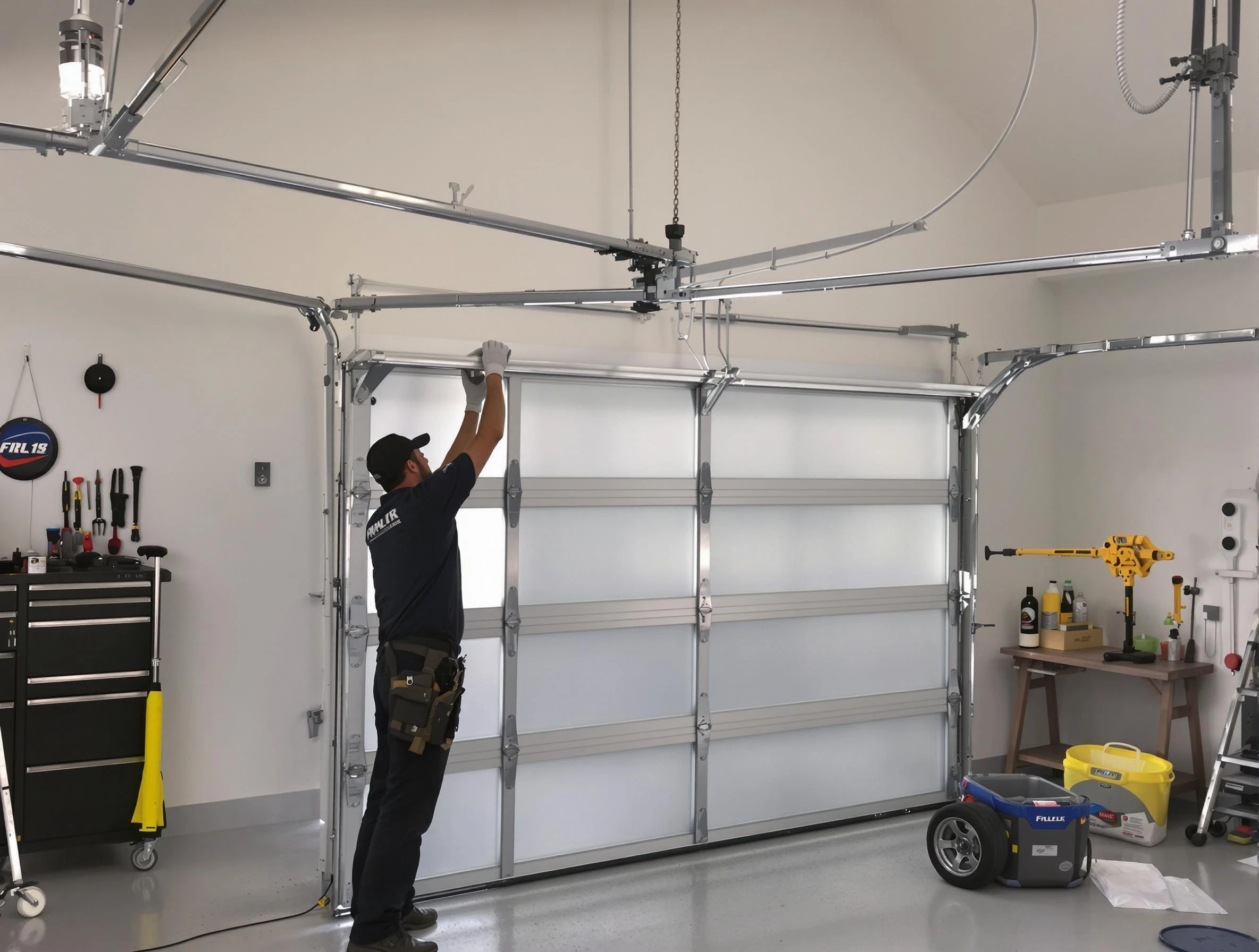 Conley Garage Door Repair certified team performing precision garage door installation in Conley