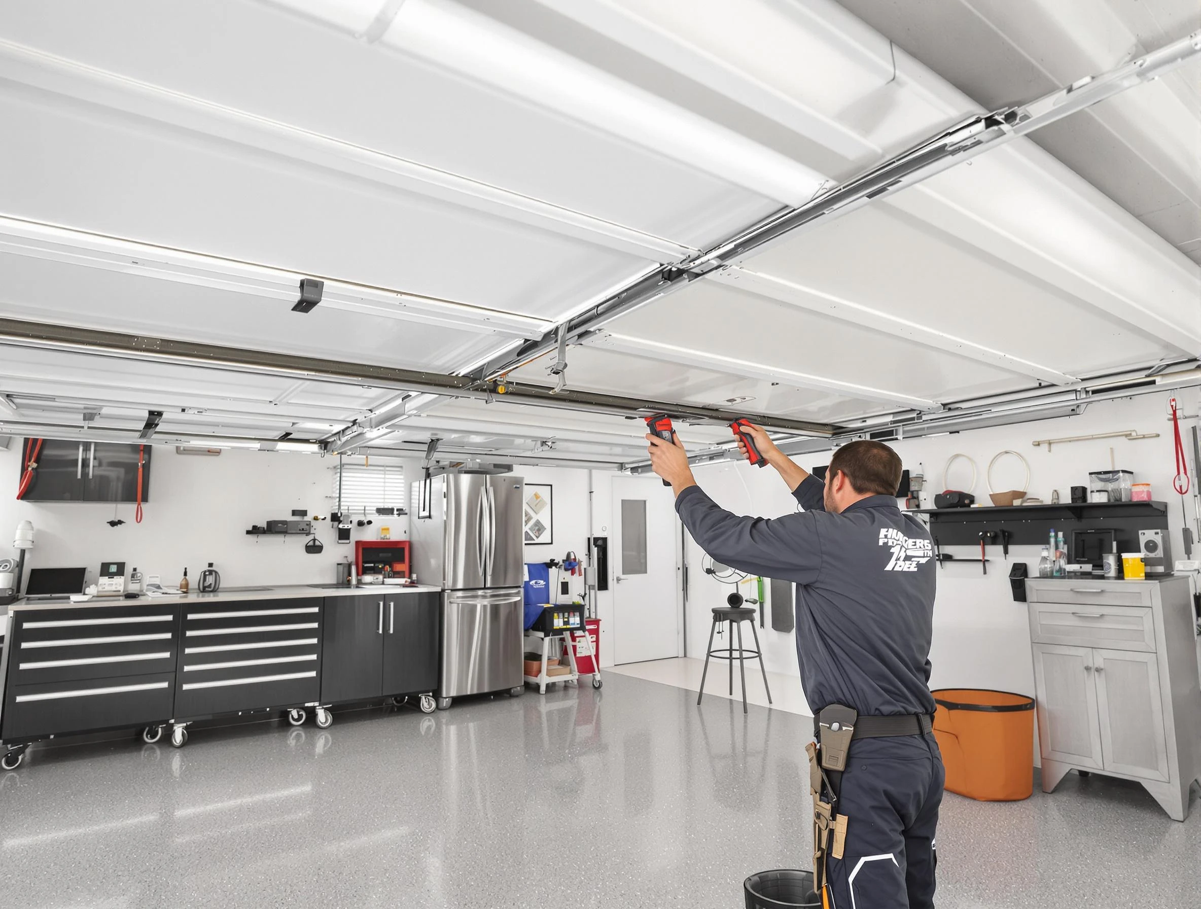 Overhead garage door repair service by Conley Garage Door Repair in Conley